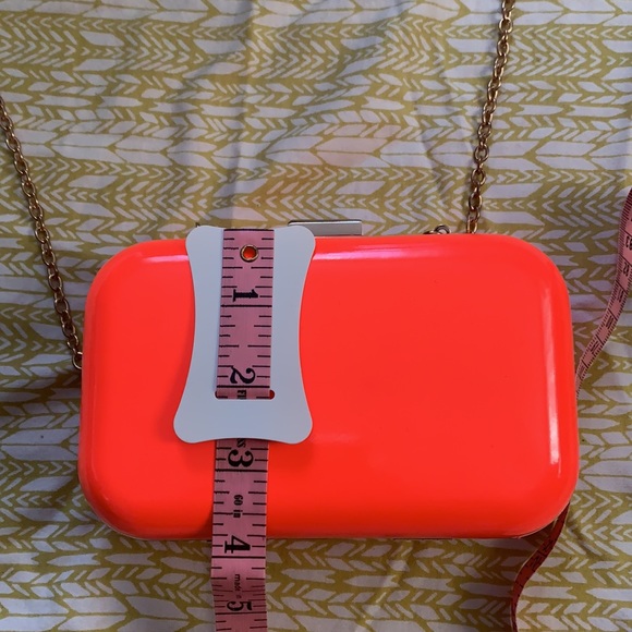 Cute little neon coral box purse from dELiA*s - Picture 6 of 8